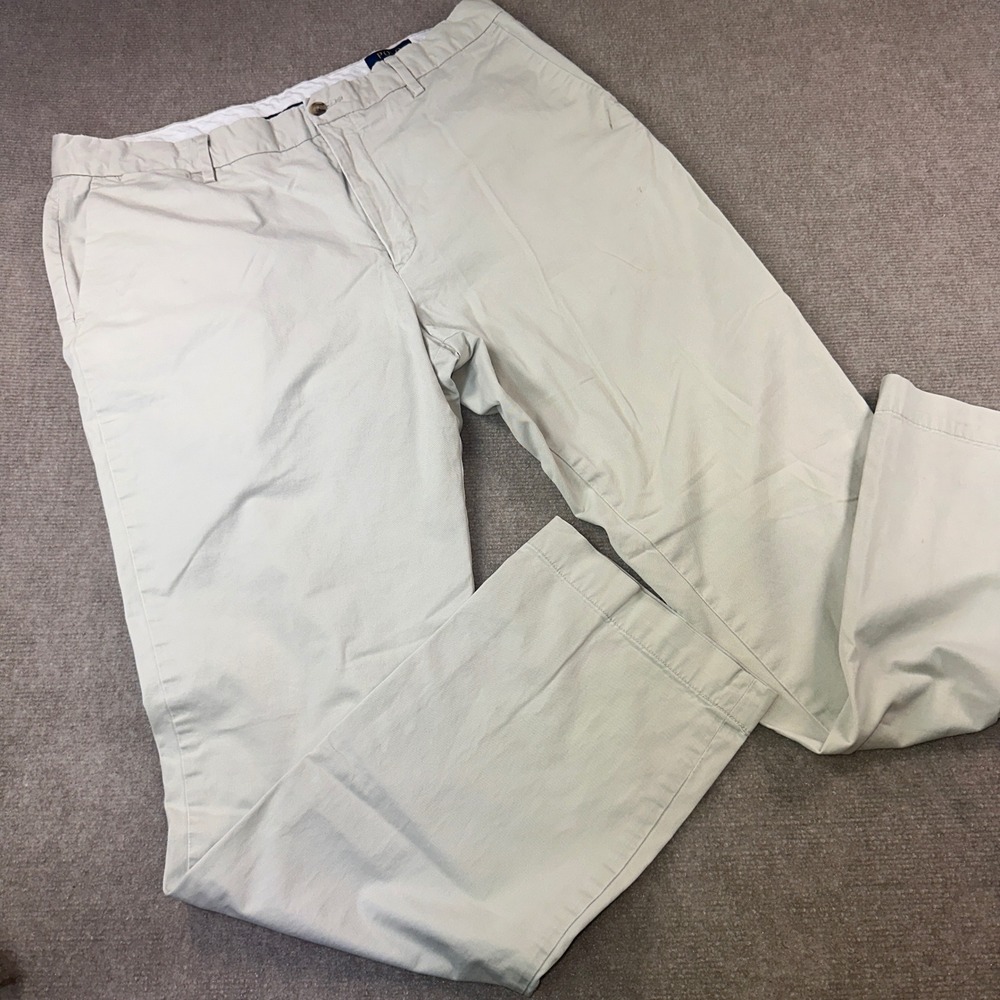 Polo Ralph Lauren Mens Tan Stretch Classic Fit Chino Pants 36x34 Khaki